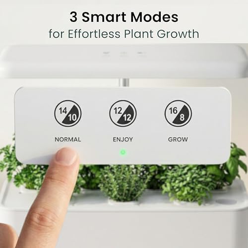 Nouri Hydroponics Growing System, 7 pod Smart Indoor Herb Garden Kit with LED Grow Lights, Hydroponic Herb Garden Indoor for Plant Lovers, Gardeners, Kitchen, Tomato Seeds Included - Image 6