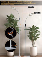 24W Smart Grow Lights for Indoor Plants, Full Spectrum LED Plant Light - Image 5