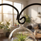 Zerodeko 5pcs Ornament Display Stand: Iron Hanging Rack Holder Heart Shape - Christmas Ornament Stand for Hanging Glass Globe Air Plant Terrarium Witch Ball Home Wedding Decor - Image 3