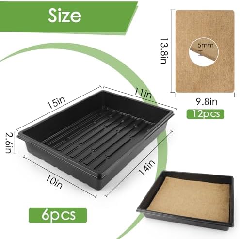 6 Pack Microgreens Growing Kit, Microgreens Trays for Indoor Gardening - Image 2