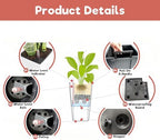 30 Inch Tall Self-Watering Planters, Large Black Flower Pot - Image 4