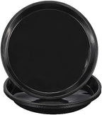 PATIKIL 5 Pack Plastic Plant Saucer, 18 Inch Plant Tray for Pots Round Plant Dish Plant Drip Trays Water Tray for Indoors Outdoors Garden, Black by PATIKIL