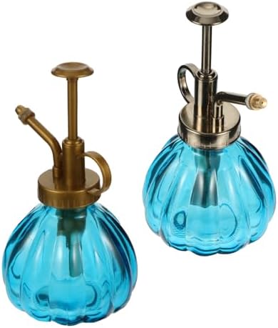 Vintage Glass Spray Bottle 2pcs for Plant Watering and Misting by ibasenice