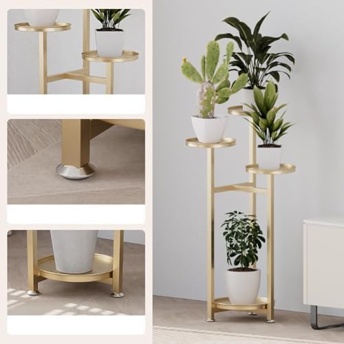 Takywep Corner Plant Shelving Multi-Layer Heavy Duty Metal Flower Pot Stand for Patio Garden Balcony Living Room Bedroom - Image 6
