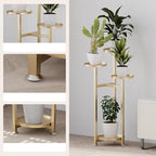 Takywep Corner Plant Shelving Multi-Layer Heavy Duty Metal Flower Pot Stand for Patio Garden Balcony Living Room Bedroom - Image 6