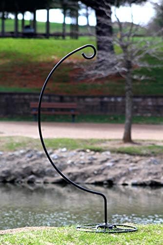 Ashman Shepherd Hook Stand, Bird Cage Stand, Outdoor and Indoor Flower Basket, Patio Plant and Bird Feed Station Stand(2 Pack) - Image 5