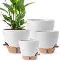 Self Watering Pots for Indoor Plants 12/10/9/8 Inch Plastic with Reservoir by Unknown