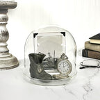Plymor 5.5" x 5.5" Glass Display Dome Cloche (Clear Glass Tray Base), Pack of 4 - Image 2