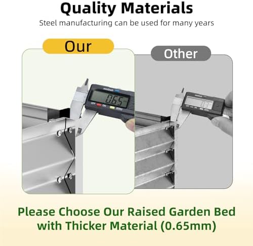 SUPERLELE 6x3x1ft Silver Galvanized Raised Garden Beds Kit - Image 5