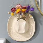 Hanging Wall planters for Indoor Plants, Ceramic Cowboy Wall vases for Flowers, for Bathroom, Living Room, Office, and Home Decor.7.9 x 7.2 x 2.4IN - Image 6