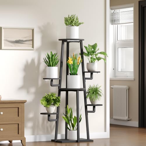 HOOBRO Plant Stand Indoor with Grow Lights, 7-Tier 47.2" Plant Shelf - Image 4