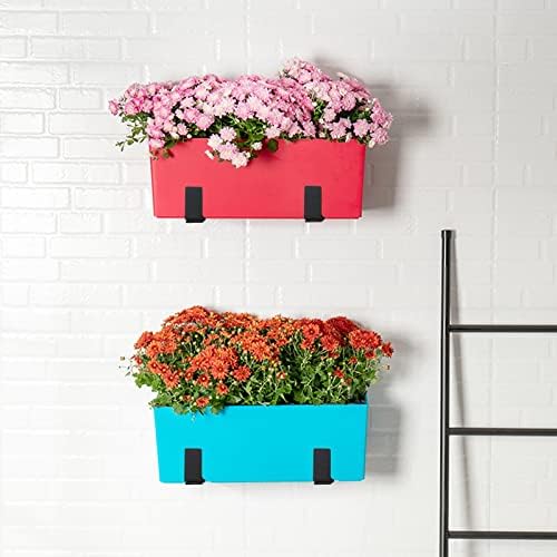 4-Pack Adjustable Planter Box Bracket,Flower Window Box Bracket,Planter Shelving with Adjustable Size The Width of The Bottom of The Planter Box - Image 5