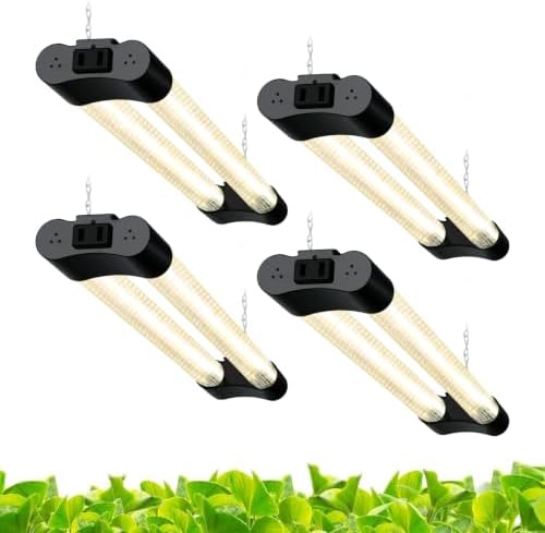 Hlite LED Grow Light 16 inch, Hanging Full Spectrum Linkable 4 Pack by Hlite
