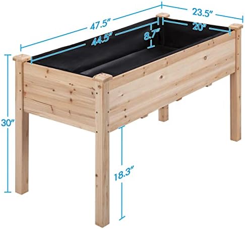 Yaheetech Raised Garden Bed 2Pcs Elevated Wood Planter Box Outdoor, Wood - Image 3