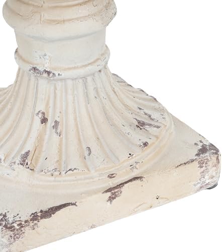 Christopher Knight Home Danny Patio Planter, Light Concrete Planter, Mid-Century Modern Urn, Floral Statue Design, Large Garden Pot, Flower Urn with Drainage Hole for Backyard Home, Antique White - Image 6