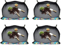 1-8PCS 50cm Planting Mat Oxford Cloth Foldable Waterproof Gardening Potting Pad Flower Pots Pulp Seedling Cup for Indoor Plant Repotting(Black-4PCS) by Unknown