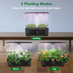 Sondiko Hydroponics Growing System Kit with Atomization Technology, Indoor Garden kit with 48W LED Grow Light, Quiet Water Pump, Automatic Timer, Height Adjustable, 5L Large Tank Plant Germination Kit - Image 4