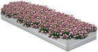 Galvanized Raised Garden Bed, Metal Planter Box Bottomless for Backyard,16 * 3 * 1 FT,Silver by RIGMEC
