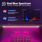 FREELICHT 4Pack 4FT Grow Light for Indoor Plants, 60W=350W, Red Blue - Image 2