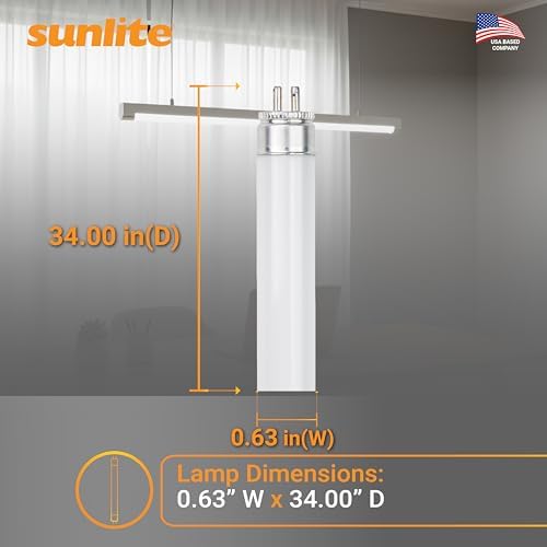 Sunlite 30425 F39T5/841/HO 34-Inch T5 Linear Fluorescent Lamp, 39 Watts, 3100 Lumens, 4100K Cool White, Miniature G5 Bi-Pin Base, ROHS Compliant, High Performance Straight Tube, 40 Pack - Image 3