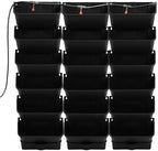 18 Pots Vertical Garden Planter, 6 Tiers Self-Watering Wall-Mounted Flower Pot Bags,Vertical Wall Planter w/Timer&18pcs Plant Pots, Hanging Planter Rack Balcony Planter for Herb (Black) - Image 5