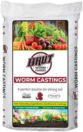 Brut Organic Worm Castings for Plants 12 LB – Natural Nutrients, Fertility Builder, Plant Food for Potting Soil and Garden Soil – Indoor and Outdoor Use by BrutWormFarms