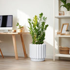 Ceramicfor Ceramic Flower Pot, 12 Inch, White - Image 2
