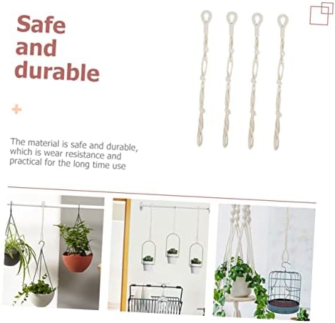 Sosoport 16pcs Indoor Plant Hanger Macrame Flower Pot Holder Macrame Plant Wall Hanger - Image 6