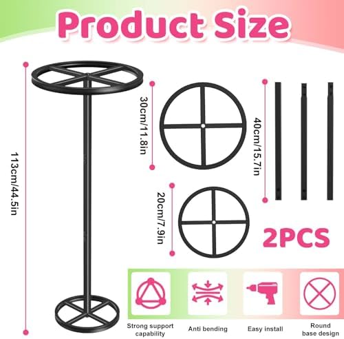 Dragon Fruit Trellis,44" Adjustable Metal Dragon Fruit Plant,2 Pcs - Image 2