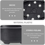 Angoily 2Pcs Bonsai Training Pot 17" Plastic Bonsai Pot with Drainage Hole Oval Planter for Desktop Decoration Nursery Garden Balcony - Image 6