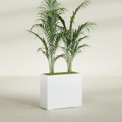 Greenline Alice Tall Rectangular Fiberglass Planter, Outdoor Planter Box - Image 4