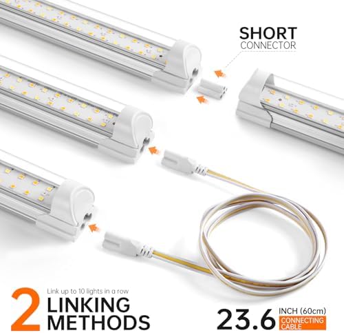 Bstrip T8 Grow Light, 1.4ft 108W (6x18W) for Indoor Growing, 3467K - Image 6