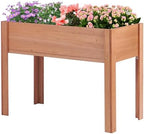 40x20x31 inch Raised Garden Bed with Legs, Elevated Wooden Planter Box for Outdoor Plants Flowers Fruits Vegetable Herb Growing by Unknown