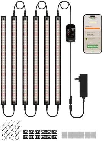 GLOWRIUM Grow Lights for Indoor Plants, LED Grow Light Bar Full Spectrum by GLOWRIUM