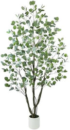 Caxchiling Artificial Eucalyptus Tree 6FT, Indoor Outdoor Faux Tree by Caxchiling
