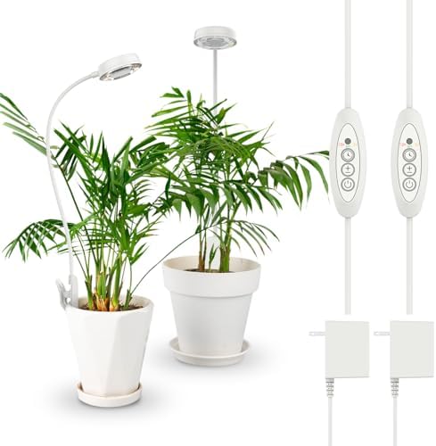 SANSI Grow Lights for Indoor Plants, Pot Clip-On Plant Lights, 10W 2-Pack by SANSI