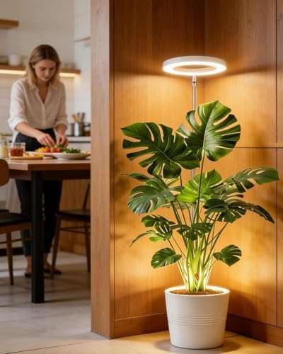 yadoker Plant Grow Light,LED Growing Light Full Spectrum for Indoor Plants,Aluminum Black Plant Lights,Height Adjustable, Automatic Timer, 5V Low Safe Voltage - Image 6