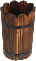 GALPADA Wooden Planter for and Vegetables Natural Wood Flower Pot for Indoor and Outdoor Home Decoration Container for Patio and Balcony by GALPADA