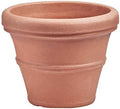Crescent Garden Brunello Small Classic Planter, Indoor/Outdoor Weather-Safe Round Plant Pot, Small Resin Houseplant Pot - 12'' W (Terracotta-Color) by CrescentGarden