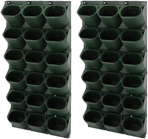 36-Slot Wall Planter, Vertical Garden Flower Pot Holder for Indoor&Outdoor by Unknown