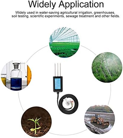 Single Soil Sensor,JADPES Soil Sensor Humidity Temperature Electrical Conductivity Tester Meter RS485 Output - Image 3