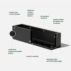 Veradek Block Series Trough Planter - Rectangular Outdoor Window Box - Image 2