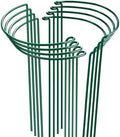 HiGift Peony Cages and Supports 24" H x 10" W, 8 Pack Tall Snake Plant Support Stake Half Round Metal Garden Stake for Indoor and Outdoor Plants, Flower Support Ring Border for Tomato,Hydrangea,Rose by HiGift