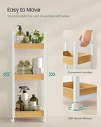 SONGMICS Bamboo Bathroom Shelf, 3-Tier Adjustable Plants Rack - Image 6