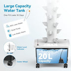 JESLED 15 Tiers Hydroponics Growing System Kits with 4 LED Grow Lights - Image 5