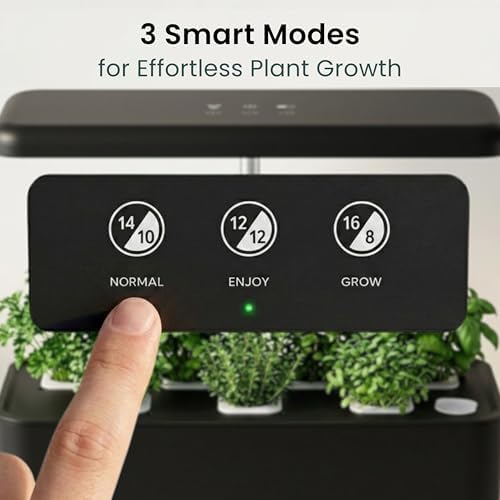 Nouri Hydroponics Growing System, 7 pod Smart Indoor Herb Garden Kit with LED Grow Lights, Hydroponic Herb Garden Indoor for Plant Lovers, Gardeners, Kitchen, Basil Seeds Included - Image 6