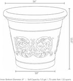 Sunnydaze Arabella 16'' Plastic Planter Pot for Plants, Beige, 4pk - Image 7
