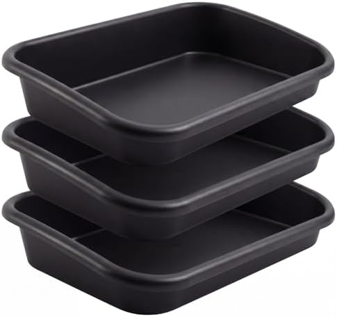 Vesici 3 Pcs Garden Tidy Trays Potting Tray for Seeding Growing, Black by Vesici