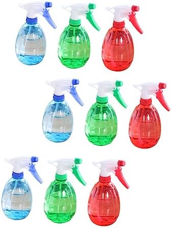 Mikikit 9pcs Hand Pressure Sprayer Lightweight Watering Kettle for Gardening Multi-use Spray Tool Random Colors and Labor-Saving Design for Effortless Watering and Baking by Mikikit