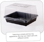 Levemolo 1 Set Reusable Plastic Plant Tray with Humidity Dome Nursery Starter Tray for Seedling Germination for Gardening for Flowers Fruits and Vegetables - Image 6